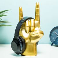 Koptelefoonhouder Rock On - Goud