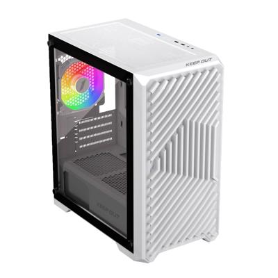 ATX Semi-toren BehuizingKEEP OUT XC-220W Wit