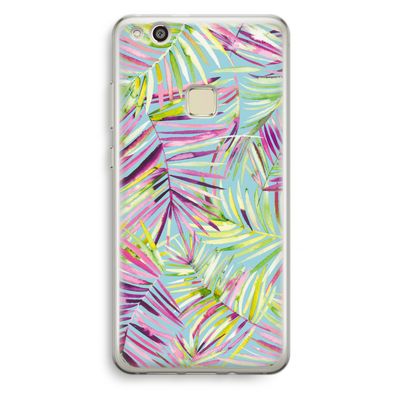 Tropical Palms Blue: Huawei Ascend P10 Lite Transparant Hoesje