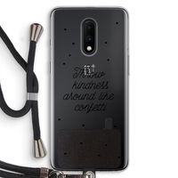 Confetti: OnePlus 7 Transparant Hoesje met koord