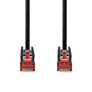 CAT6-kabel | RJ45 Male | RJ45 Male | U/UTP | 0.50 m | Rond | PVC | Zwart | Label