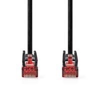 CAT6-kabel | RJ45 Male | RJ45 Male | U/UTP | 0.50 m | Rond | PVC | Zwart | Label - thumbnail