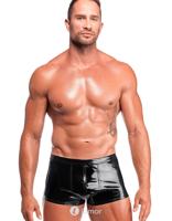 * NOIR handmade PVC ultra-short shorts met 3-weg rits, H095