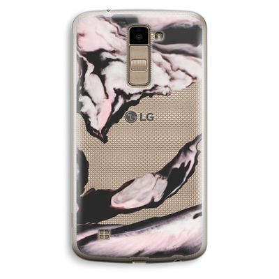 Roze stroom: LG K10 (2016) Transparant Hoesje