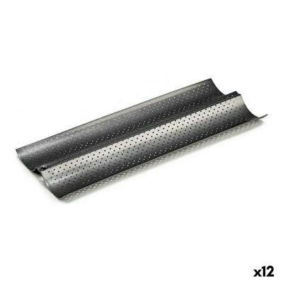 Stokbroodmal Kinvara CK62863-21 CK62863-21 Donker grijs Metaal Koolstofstaal 16 x 2,5 x 38 cm Brood (12 Stuks)
