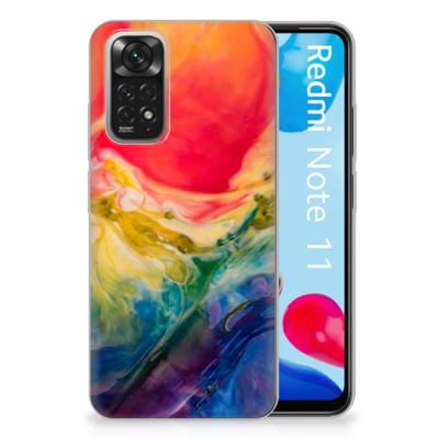 Hoesje maken Xiaomi Redmi 10 | Redmi Note 11 4G Watercolor Dark Hoesje maken Xiaomi Redmi 10 | Redmi Note 11 4G Watercolor Dark