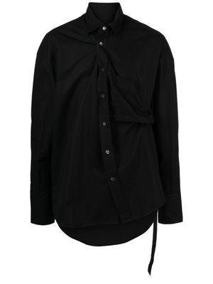 marina yee chemise à design asymétrique - Noir