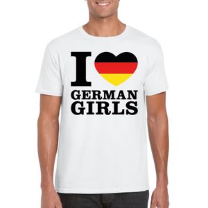 I love German girls t-shirt wit heren