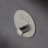 Hotbath Cobber Inbouwthermostaat met 2 pushbuttons rond chroom HBPB009 / PB009EXTCR