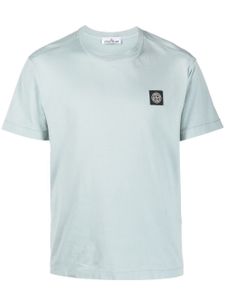 Stone Island t-shirt à patch logo - Bleu