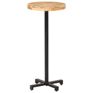 vidaXL Bartafel rond Ø50x110 cm ruw mangohout