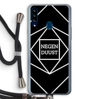 Negenduust geometrisch: Samsung Galaxy A20s Transparant Hoesje met koord
