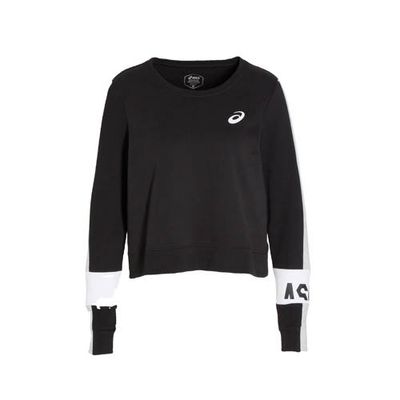 ASICS sportsweater zwart/grijs/wit ASICS sportsweater zwart/grijs/wit