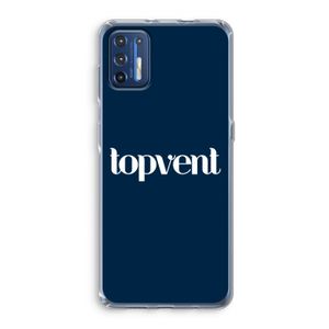 Topvent Navy: Motorola Moto G9 Plus Transparant Hoesje