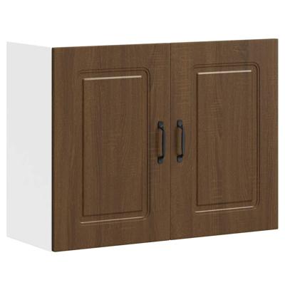 Keukenwandkast Kalmar bewerkt hout bruin eikenkleur