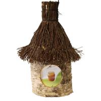 Boon Vogelhuisje/voederhuisje - berkenhout - rieten dak - 36 cm