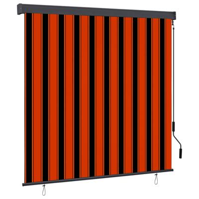 Rolgordijn voor buiten 160x250 cm oranje en bruin