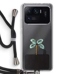 Palmboom: Xiaomi Mi 11 Ultra Transparant Hoesje met koord