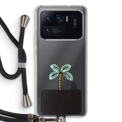 Palmboom: Xiaomi Mi 11 Ultra Transparant Hoesje met koord