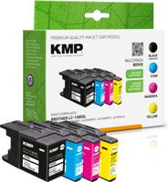 KMP Inktcartridge vervangt Brother LC-1280XLBL, LC-1280XLC, LC-1280XLM, LC-1280XLY Compatibel Combipack Zwart, Cyaan, Magenta, Geel B59VX 1524,4005
