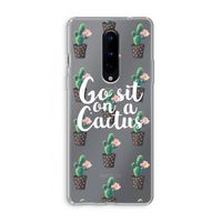 Cactus quote: OnePlus 8 Transparant Hoesje