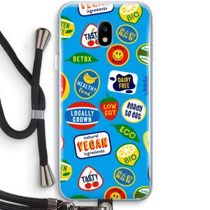 Fruitsticker: Samsung Galaxy J3 (2017) Transparant Hoesje met koord