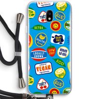 Fruitsticker: Samsung Galaxy J3 (2017) Transparant Hoesje met koord