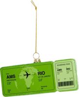 kerstornament boardingpass amsterdam rio Yup in de Boom - Hortus
