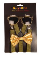 Partyset Gouden accessoires 3-delig