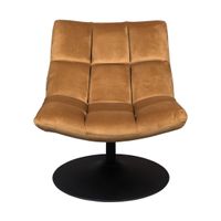 Dutchbone Bar fauteuil Velvet Goldbrown - thumbnail