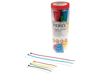 Set met nylon kabelbinders verschillende kleuren (300 st.) - Velleman