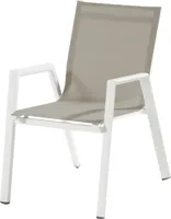 Hartman stapelbare dining tuinstoel aruba royal white