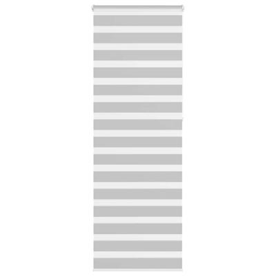 VidaXL Zebra rolgordijn 70x230 cm stofbreedte 65,9 cm lichtgrijs
