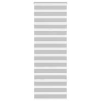 VidaXL Zebra rolgordijn 70x230 cm stofbreedte 65,9 cm lichtgrijs