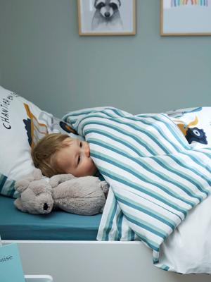 Dekbedovertrek kinderen Magicouette ENGINS wit, bedrukt