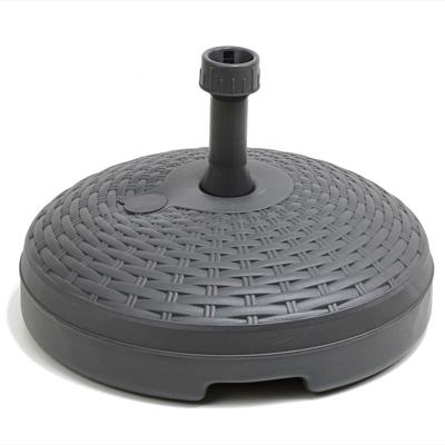 Parasolvoet Rotan - rond - antraciet grijs - 45 cm - kunststof