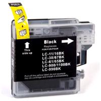 Huismerk Brother LC-1100BK / LC-980BK cartridge zwart Huismerk Brother LC-1100BK / LC-980BK cartridge zwart