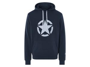 Heren hoodie (Marineblauw, M)