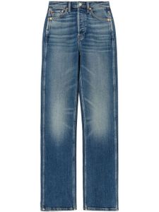 RE/DONE 90s high-rise straigh-leg jeans - Bleu