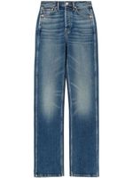 RE/DONE 90s high-rise straigh-leg jeans - Bleu