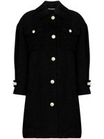 Dolce & Gabbana manteau texturé à simple boutonnage - Noir