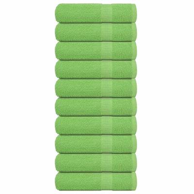 VidaXL Handdoeken 10 st 50x100 cm 360 g/m² 100% katoen appelgroen