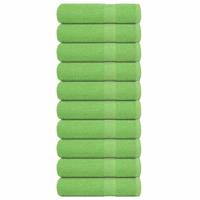 VidaXL Handdoeken 10 st 50x100 cm 360 g/m² 100% katoen appelgroen