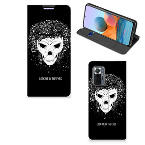 Mobiel BookCase Xiaomi Redmi Note 10 Pro Skull Hair