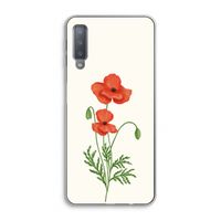 Red poppy: Samsung Galaxy A7 (2018) Transparant Hoesje