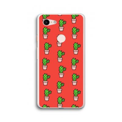 Mini cactus: Google Pixel 3 XL Transparant Hoesje