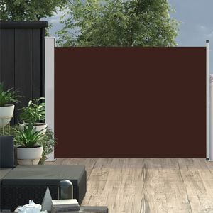 VidaXL Tuinscherm uittrekbaar 100x500 cm bruin