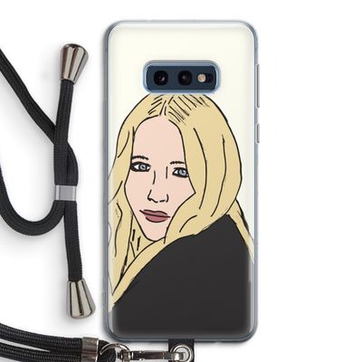 Mary Kate: Samsung Galaxy S10e Transparant Hoesje met koord