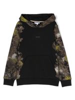 BOSS Kidswear camouflage-print hoodie - Noir - thumbnail