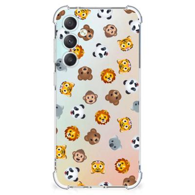 Doorzichtige Silicone Hoesje voor Samsung Galaxy S23 FE Dieren Emojis
